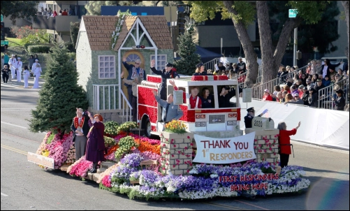 Tournament of Roses Parade Rose Float Image